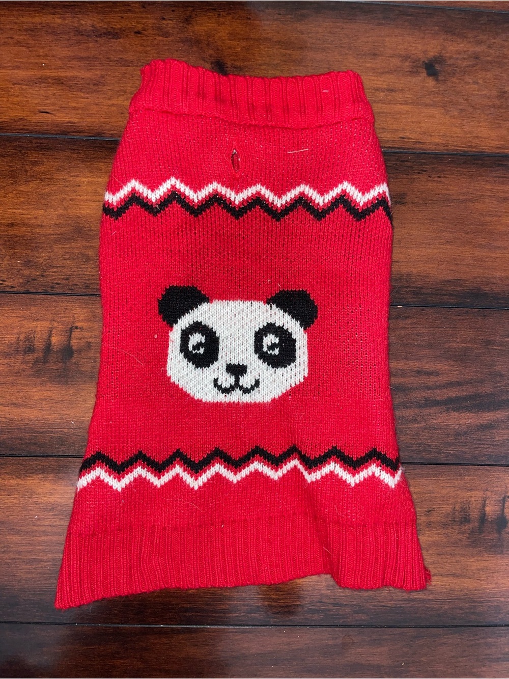 Red Panda Knit Small Pet Sweater - Cozy Holiday Style
